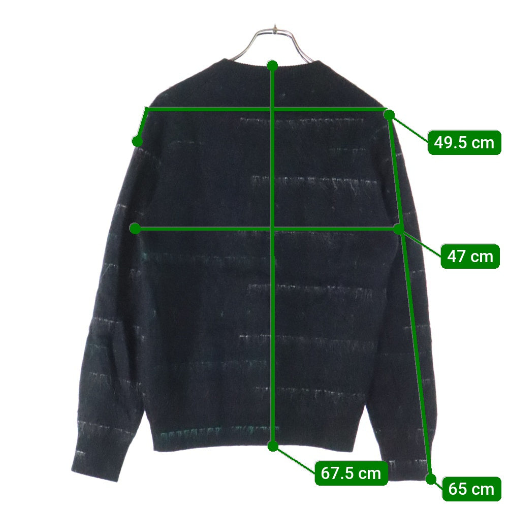 Dior HOMME(ディオールオム) 17AW ウール モヘヤ ニット セーター ブラック 733M646ZT317