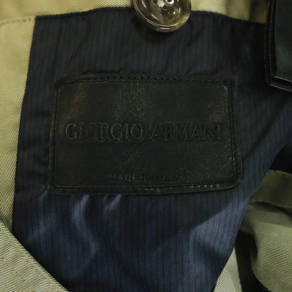 GIORGIO ARMANI(ジョルジオアルマーニ) ナイロン ロングコート ベージュ LSL50W LS959