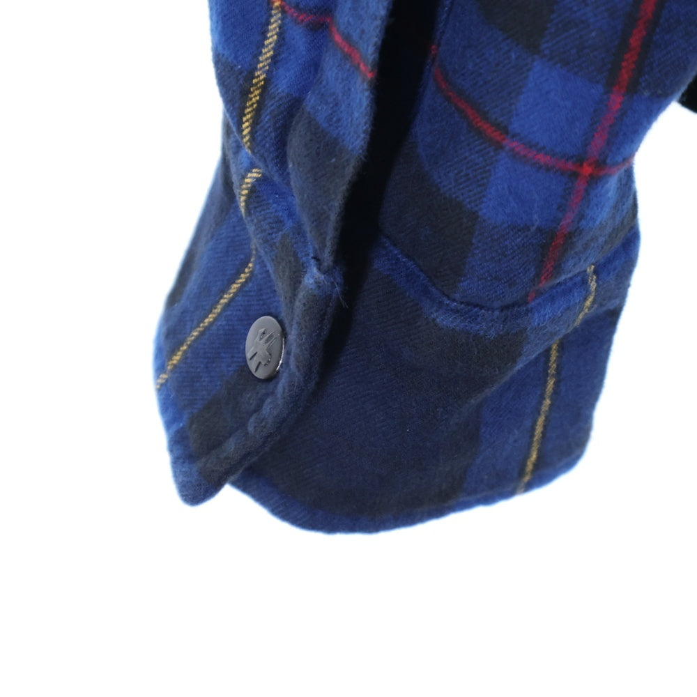 MONCLER(モンクレール) 19AW×fragment design MORANT フラグメント チェック柄ダウンジャケット ブルー E209U4030450