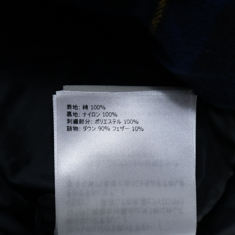 MONCLER(モンクレール) 19AW×fragment design MORANT フラグメント チェック柄ダウンジャケット ブルー E209U4030450