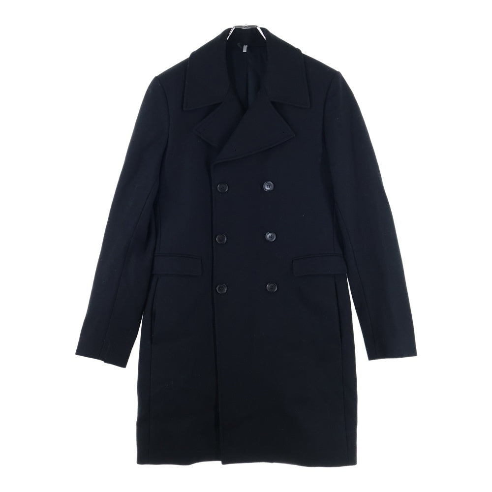 Dior HOMME(ディオールオム) 07AW エディ期 ダブルブレスト ウール ピーコート ブラック 333C306A2068