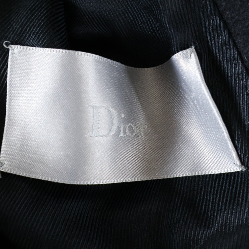 Dior HOMME(ディオールオム) 07AW エディ期 ダブルブレスト ウール ピーコート ブラック 333C306A2068
