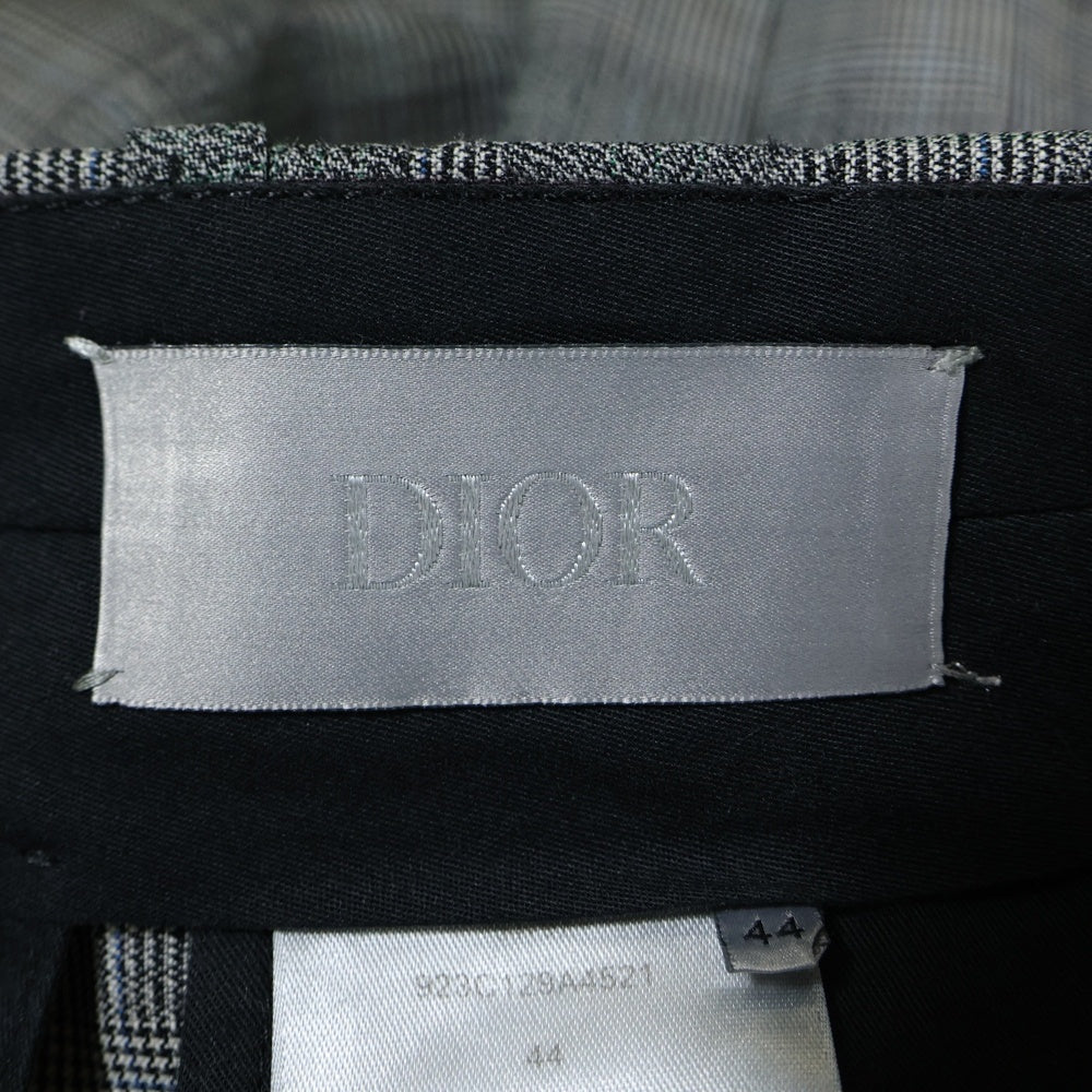 DIOR(ディオール) グレンチェック ロングパンツ スラックス グレー 923C129A4521