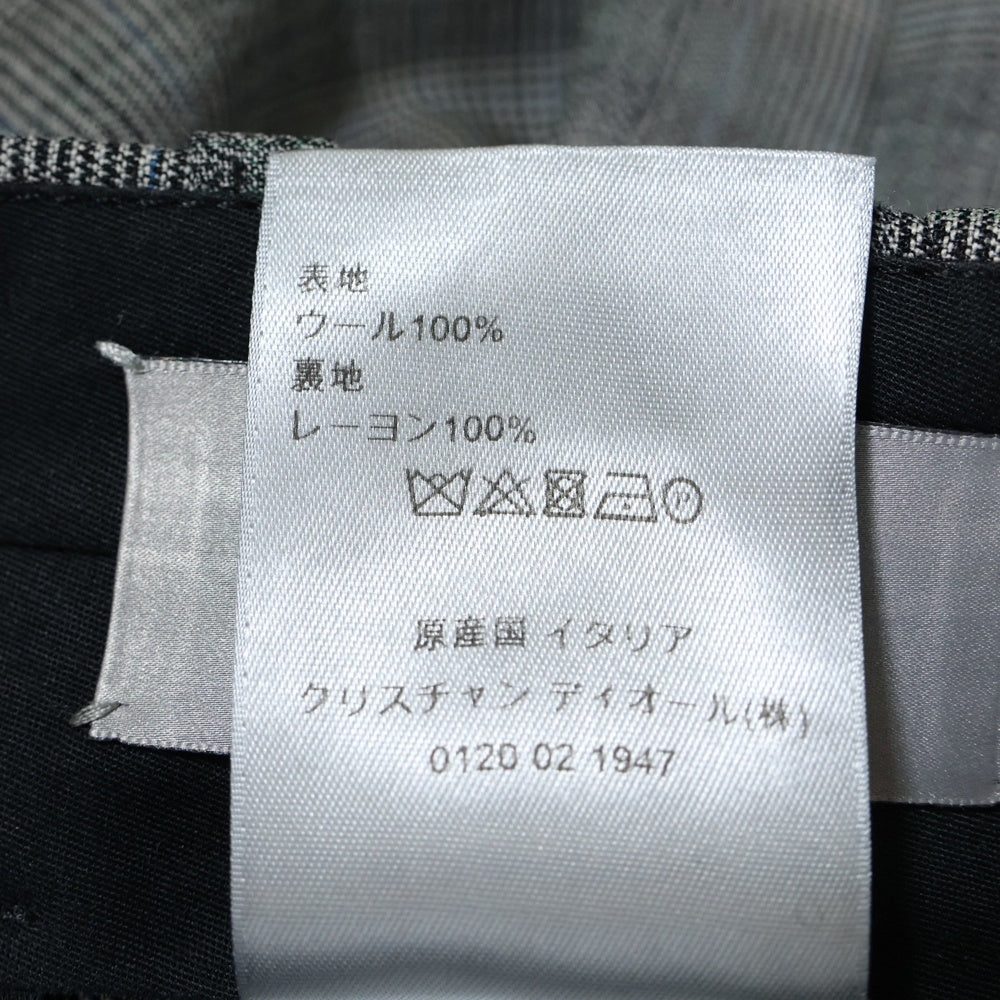 DIOR(ディオール) グレンチェック ロングパンツ スラックス グレー 923C129A4521