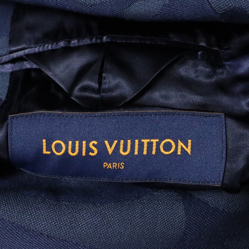LOUIS VUITTON(ルイヴィトン) 23SS レース ウール ダブルテーラードジャケット ネイビー RM231M S70 HQJ03E