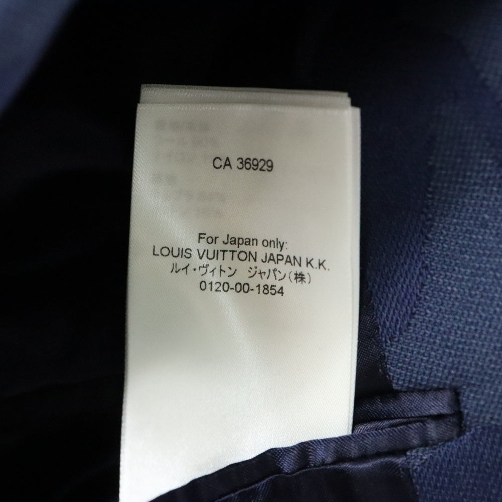 LOUIS VUITTON(ルイヴィトン) 23SS レース ウール ダブルテーラードジャケット ネイビー RM231M S70 HQJ03E