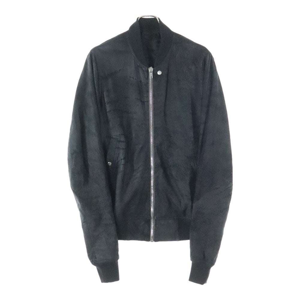 Rick Owens(リックオウエンス) MA-1 ラムレザー ボンバージャケット ブルゾン ブラック RU01B1786-LBA