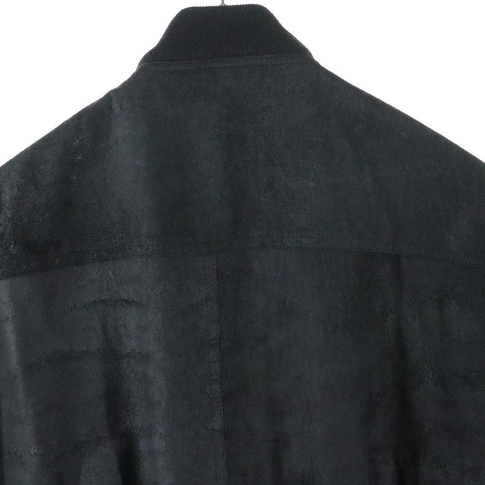 Rick Owens(リックオウエンス) MA-1 ラムレザー ボンバージャケット ブルゾン ブラック RU01B1786-LBA