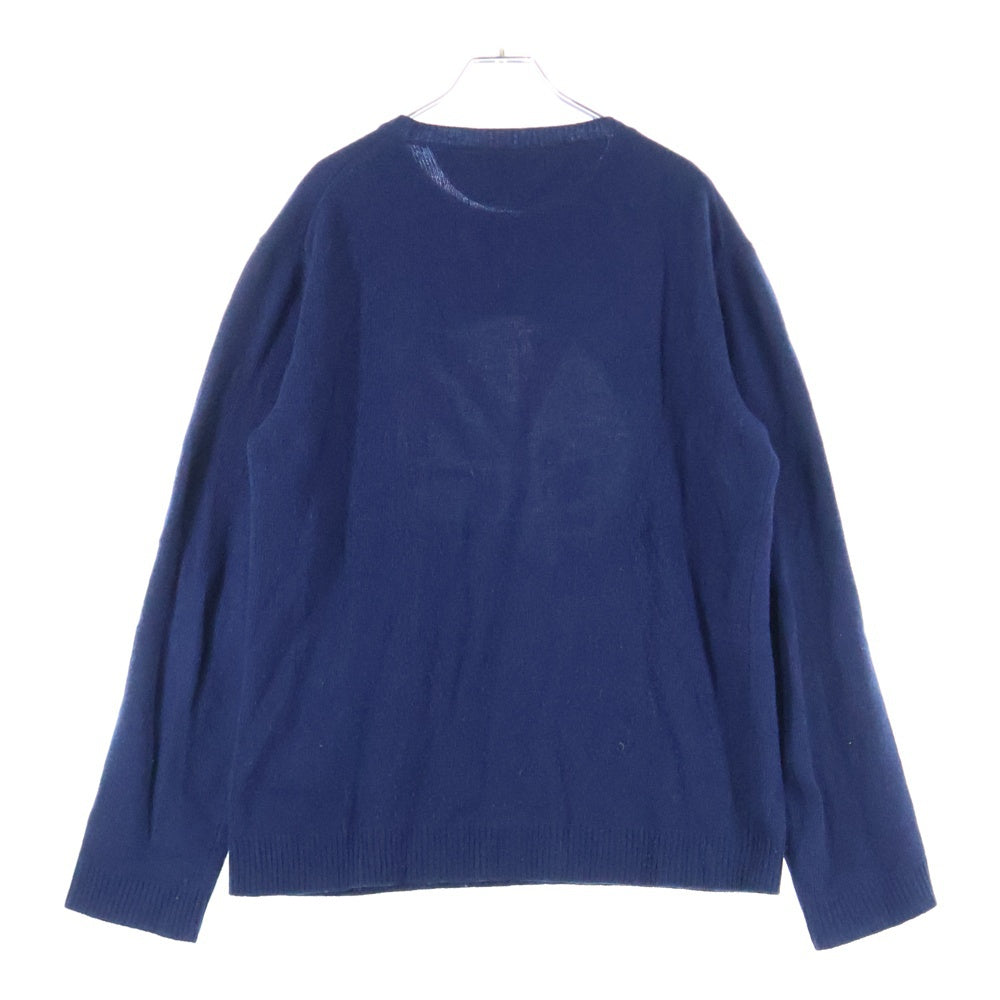 VALENTINO(ヴァレンティノ) 19SS サークルロゴ ウール ニット セーター ネイビー RV3KC01FMRN