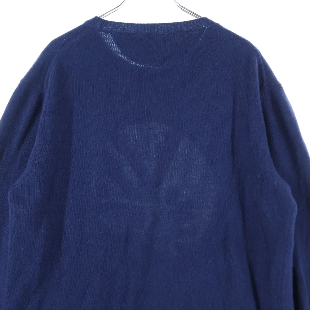 VALENTINO(ヴァレンティノ) 19SS サークルロゴ ウール ニット セーター ネイビー RV3KC01FMRN