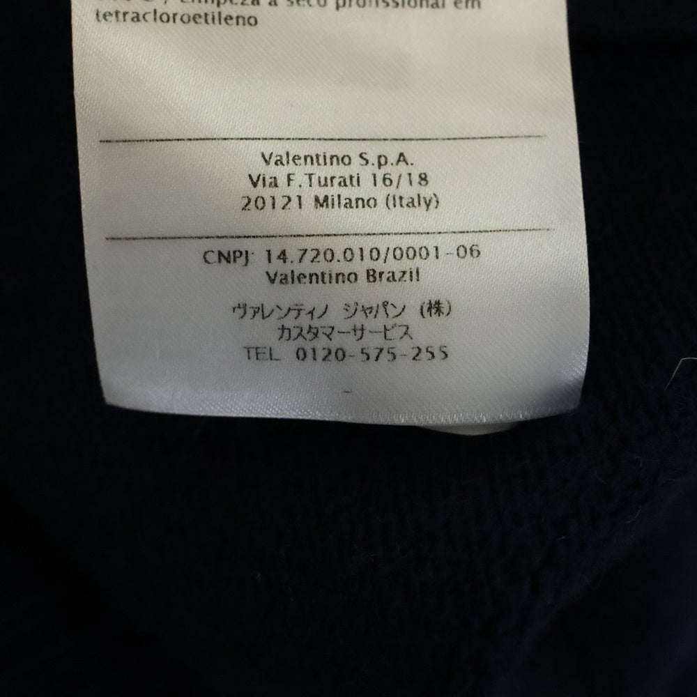 VALENTINO(ヴァレンティノ) 19SS サークルロゴ ウール ニット セーター ネイビー RV3KC01FMRN