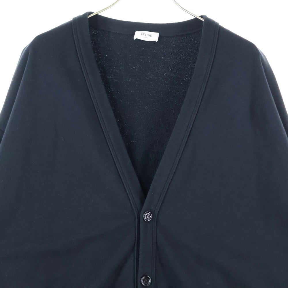 CELINE(セリーヌ) 22SS オーバーサイズ バックロゴプリント カーディガン ブラック 2Y672670Q