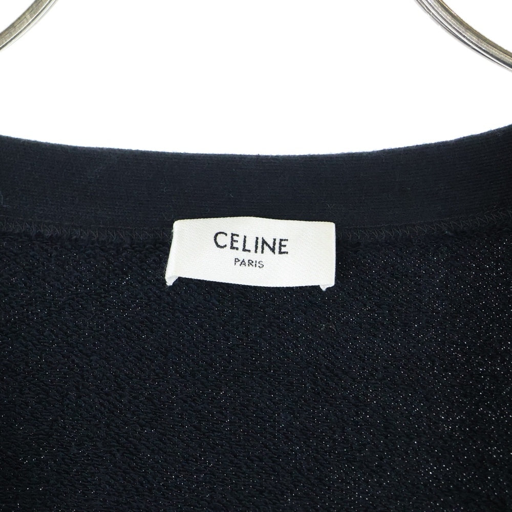 CELINE(セリーヌ) 22SS オーバーサイズ バックロゴプリント カーディガン ブラック 2Y672670Q