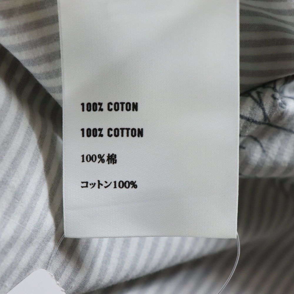 Berluti(ベルルッティ) カリグラフィ ストライプ 長袖シャツ グレー