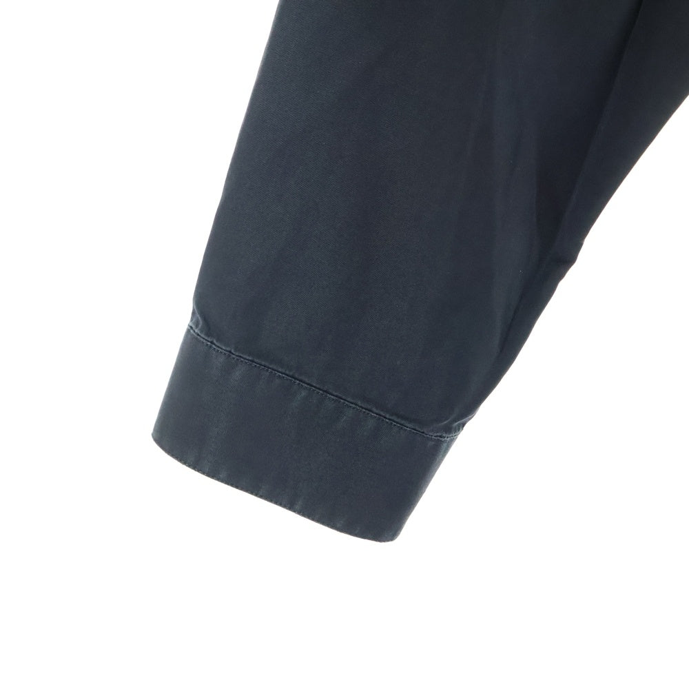 Dior HOMME(ディオールオム) 14SS CDロゴメタルスナップボタン コットン 長袖シャツ ブラック 433C561A1581