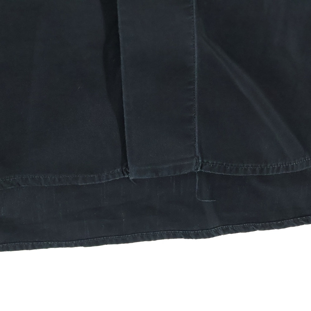 Dior HOMME(ディオールオム) 14SS CDロゴメタルスナップボタン コットン 長袖シャツ ブラック 433C561A1581