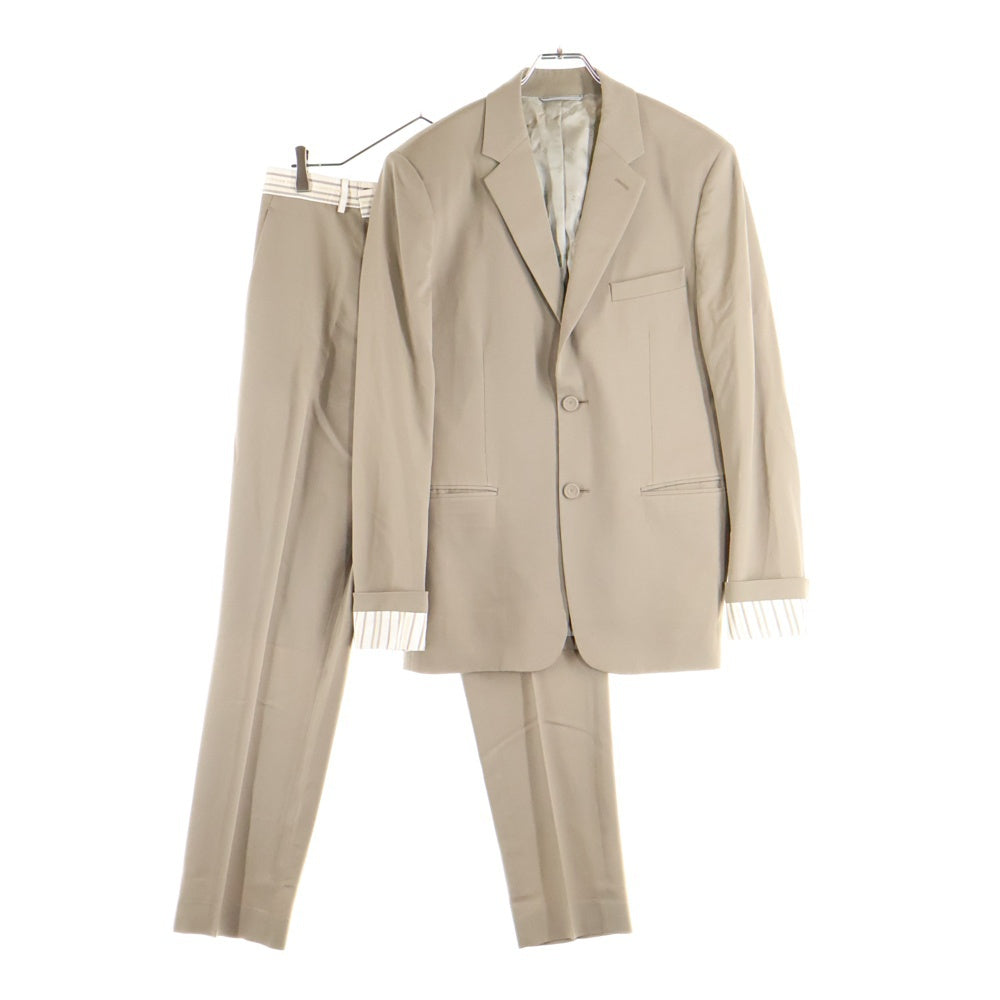 DIOR(ディオール) ノッチドラペル 2B テーラードジャケット スラックスパンツ セットアップスーツ ベージュ 113C293A4739/033C114C4739