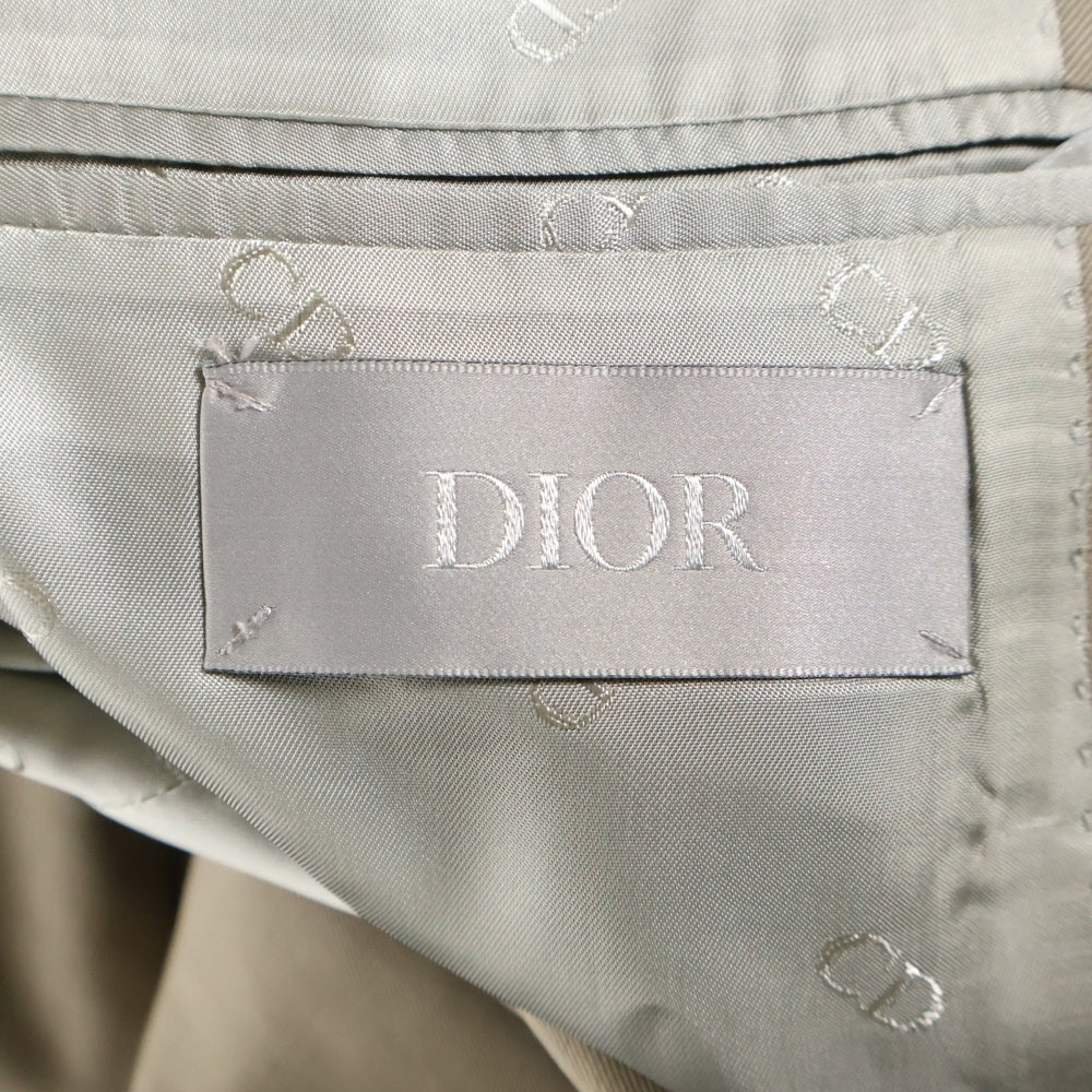 DIOR(ディオール) ノッチドラペル 2B テーラードジャケット スラックスパンツ セットアップスーツ ベージュ 113C293A4739/033C114C4739