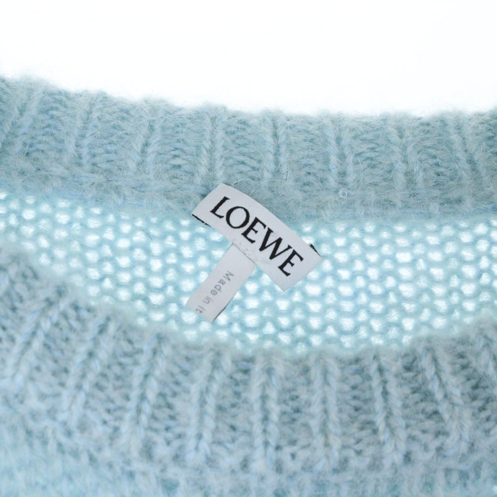 LOEWE(ロエベ) 20AW ウール モヘヤ ニット セーター ブルー H526333X80