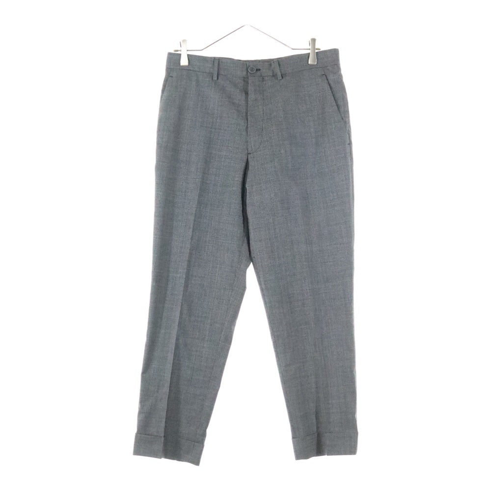 DIOR(ディオール) ロールアップ センタープレス スラックスパンツ チャコールグレー 113C127A4994