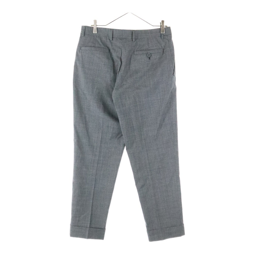DIOR(ディオール) ロールアップ センタープレス スラックスパンツ チャコールグレー 113C127A4994