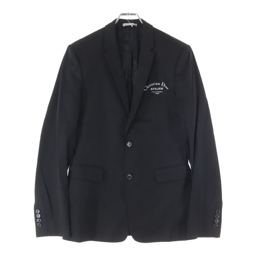 Dior HOMME(ディオールオム) 18AW ATELIER アトリエロゴ 2B テーラードジャケット ブラック 863C205I5463