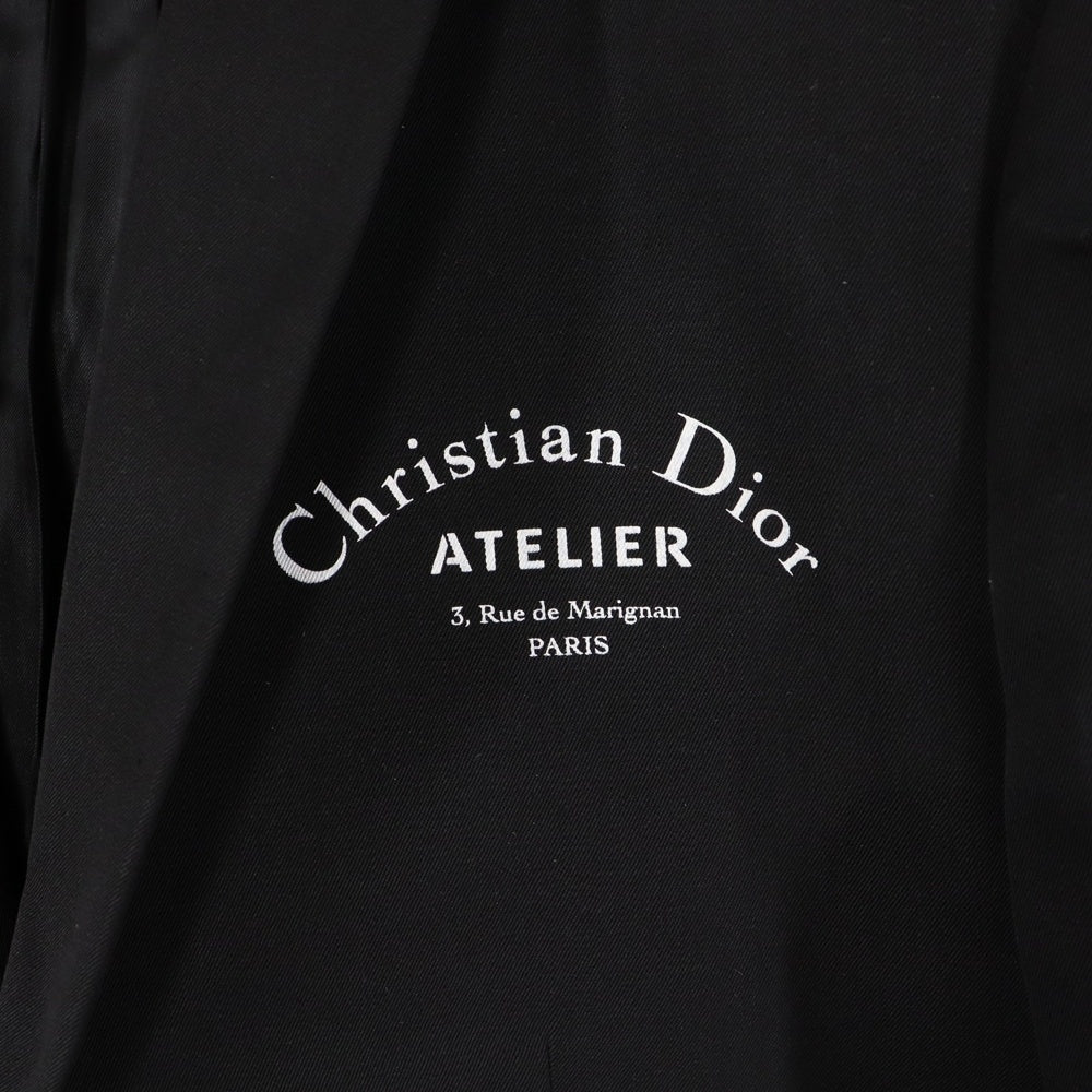 Dior HOMME(ディオールオム) 18AW ATELIER アトリエロゴ 2B テーラードジャケット ブラック 863C205I5463