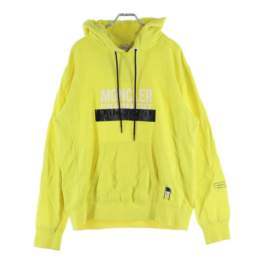 MONCLER(モンクレール) 19SS ×Fragment MAGLIA フラグメント ロゴ スウェットプルオーバーパーカー イエロー E109U8003750