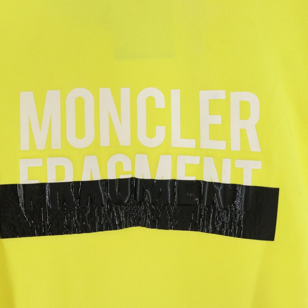MONCLER(モンクレール) 19SS ×Fragment MAGLIA フラグメント ロゴ スウェットプルオーバーパーカー イエロー E109U8003750