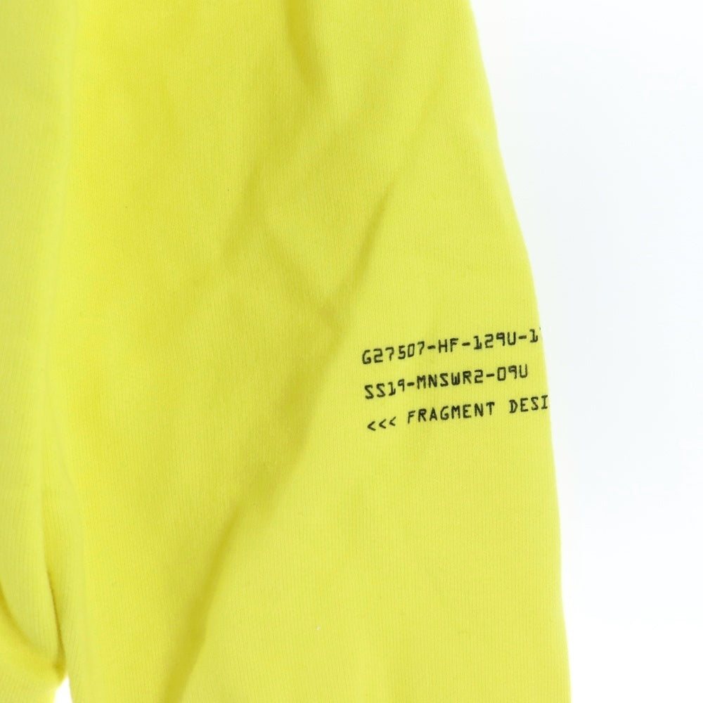 MONCLER(モンクレール) 19SS ×Fragment MAGLIA フラグメント ロゴ スウェットプルオーバーパーカー イエロー E109U8003750