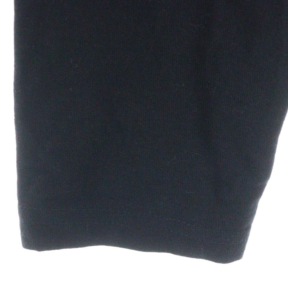 Berluti(ベルルッティ) パイル地ロゴ クルーネック 長袖Tシャツ カットソー ブラック