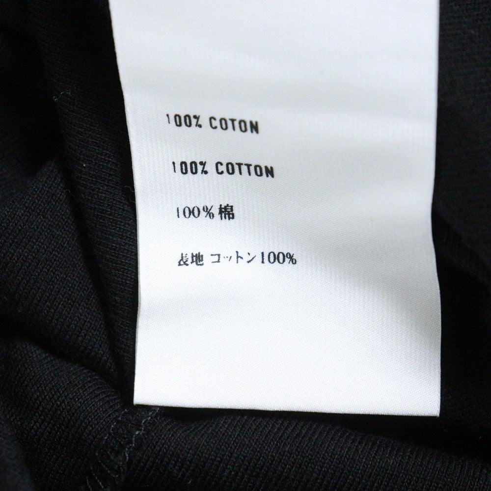 Berluti(ベルルッティ) パイル地ロゴ クルーネック 長袖Tシャツ カットソー ブラック