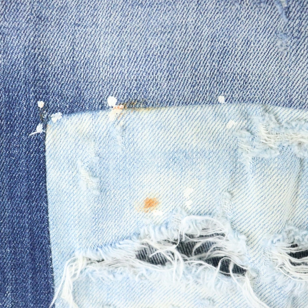 DSQUARED2(ディースクエアード) 15SS CLEMENT JEAN ボタンフライ ダメージ加工 デニム ジーンズ スキニーパンツ インディゴ S74LA0703