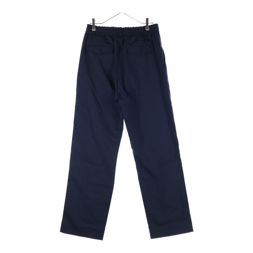 MONCLER(モンクレール) 25SS Pantalone Sportive Logo Jogging Trousers ロゴ ウール ポリエステル スラックスパンツ ブラック K10912A00016