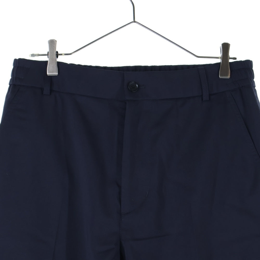 MONCLER(モンクレール) 25SS Pantalone Sportive Logo Jogging Trousers ロゴ ウール ポリエステル スラックスパンツ ブラック K10912A00016