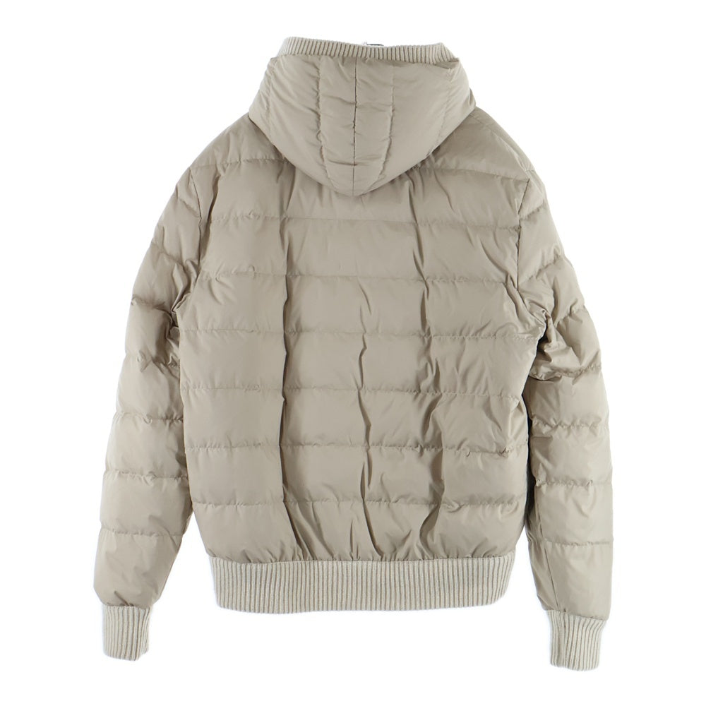 MONCLER(モンクレール) 24AW Reversible Wool Blend Sweatshirt リバーシブル ウール ニット ダウン ジャケット ベージュ J20919B00035
