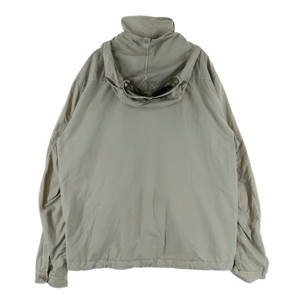 C.P. Company(シーピーカンパニー) FLATT NYLON GOGGLE OVERSHIRTS ゴーグルフード付き ナイロン ジャケット ベージュ 18CMOS090A-005991G