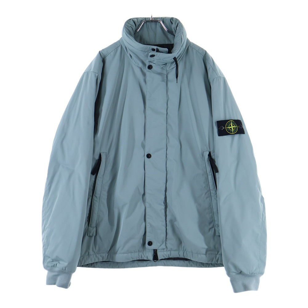 STONE ISLAND(ストーンアイランド) 24AW POLYESTER MICRO TWILL JACKET ポリエステル マイクロツイル ワッペンロゴ ジップアップ ジャケット ブルー 811543726