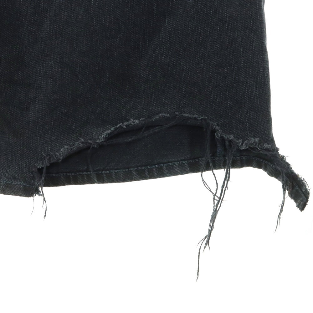 BALENCIAGA(バレンシアガ) 24SS Drawstring Baggy Jeans ドローストリング バギー ワイド デニムパンツ ブラック 786643 TQW59