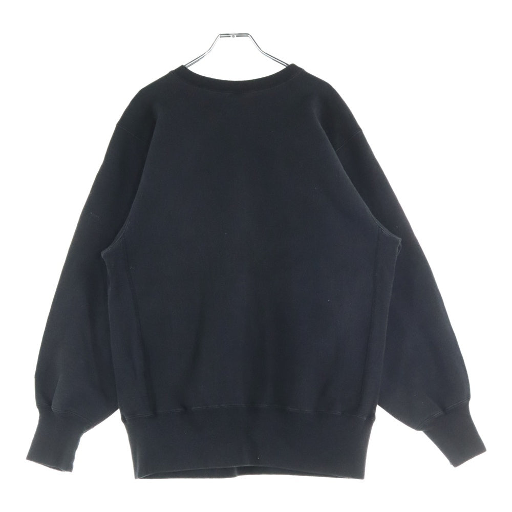 CHAMPION(チャンピオン) 90S VINTAGE REVERSE WEAVE ヴィンテージ リバースウェーブ 刺繍タグ 目あり クルーネック スウェットトレーナー ブラック