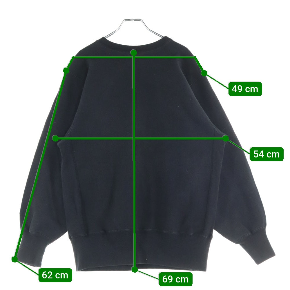 CHAMPION(チャンピオン) 90S VINTAGE REVERSE WEAVE ヴィンテージ リバースウェーブ 刺繍タグ 目あり クルーネック スウェットトレーナー ブラック