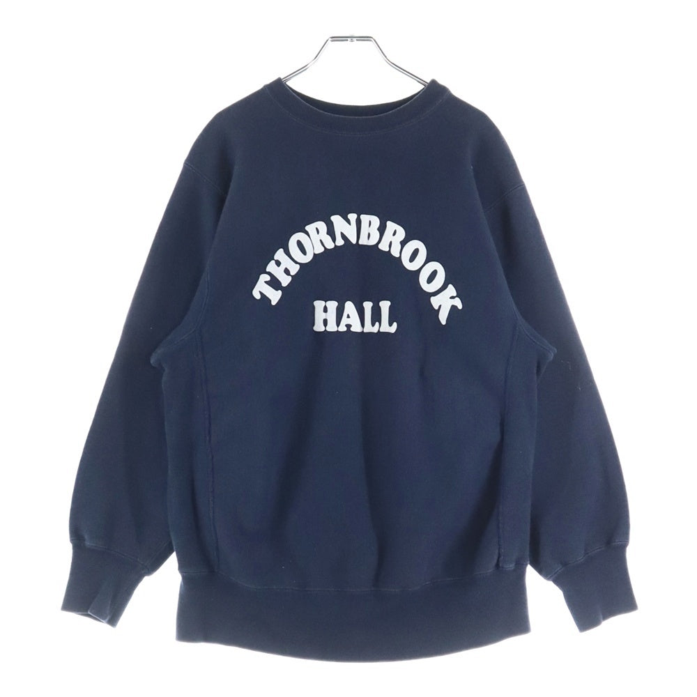 CHAMPION(チャンピオン) 80S VINTAGE REVERSE WEAVE ヴィンテージ リバースウェーブ トリコタグ中期 フロッキープリント クルーネック スウェットトレーナー ネイビー