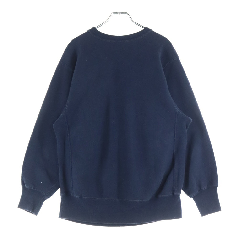 CHAMPION(チャンピオン) 80S VINTAGE REVERSE WEAVE ヴィンテージ リバースウェーブ トリコタグ中期 フロッキープリント クルーネック スウェットトレーナー ネイビー