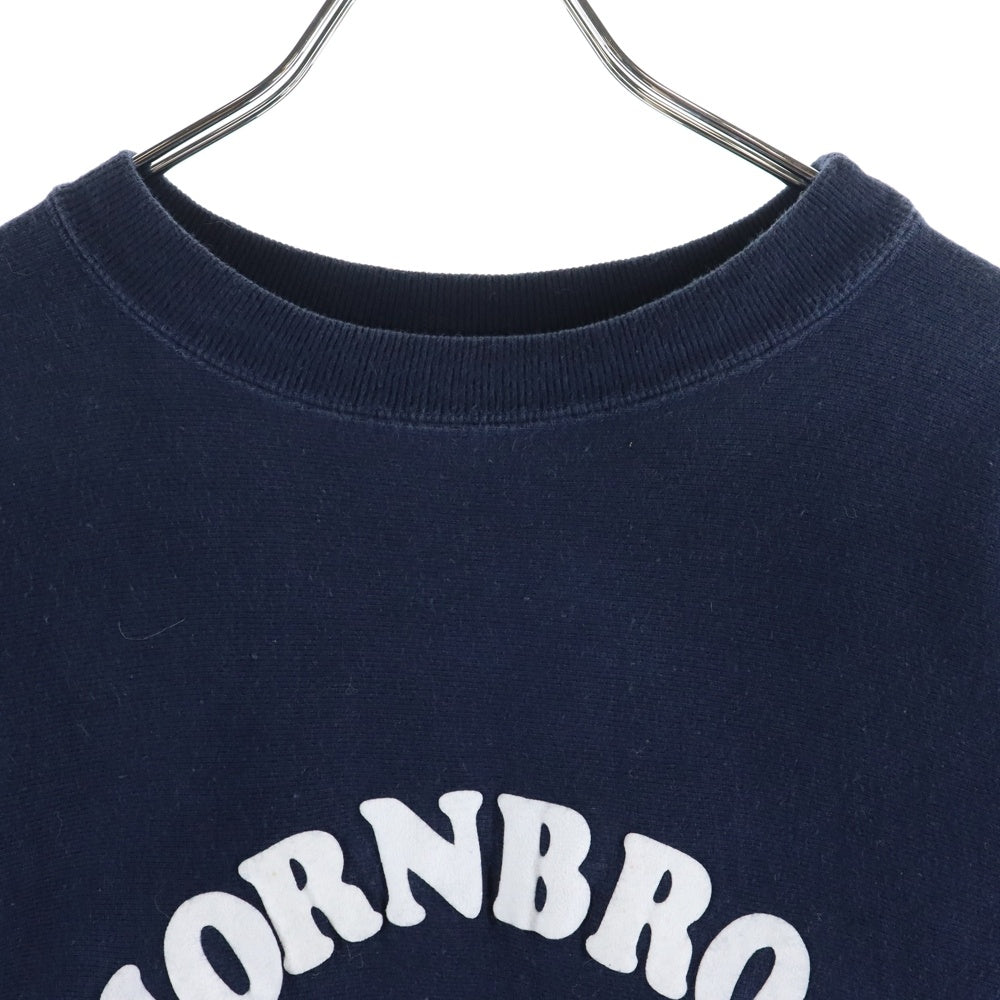 CHAMPION(チャンピオン) 80S VINTAGE REVERSE WEAVE ヴィンテージ リバースウェーブ トリコタグ中期 フロッキープリント クルーネック スウェットトレーナー ネイビー