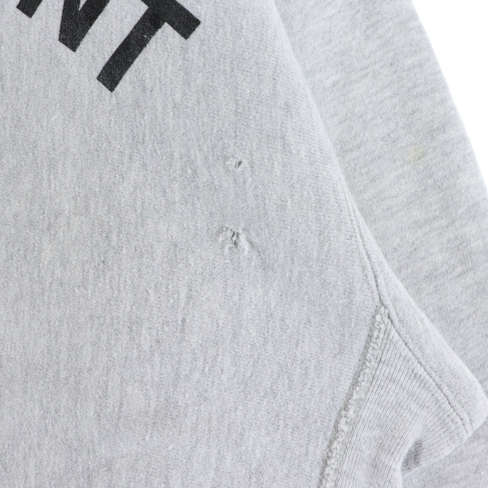 CHAMPION(チャンピオン) 90S VINTAGE REVERSE WEAVE WESTPOINT PREP ヴィンテージ リバースウェーブ 刺繍タグ プリント クルーネック スウェットトレーナー グレー