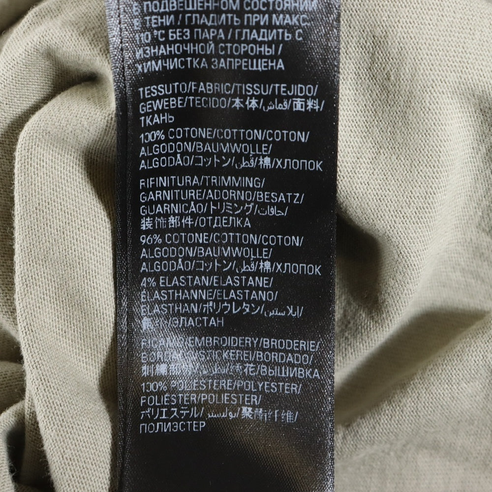 BALENCIAGA(バレンシアガ) ロゴ刺繍 ダメージ加工 クルーネック 半袖Tシャツ カットソー グレー 612965 TOVJ8