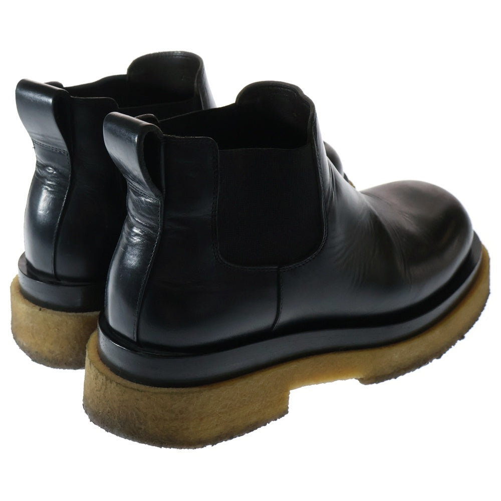 BOTTEGA VENETA(ボッテガヴェネタ) LUG BOOT ラグ サイドゴア クレープソール レザー ブーツ ブラック