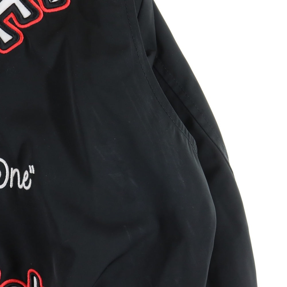 OFF-WHITE(オフホワイト) 24AW Golf Varsity Jacket ロゴワッペン ゴルフ バーシティジャケット スタジャン ブルゾン ブラック OMJA122T24FAB002