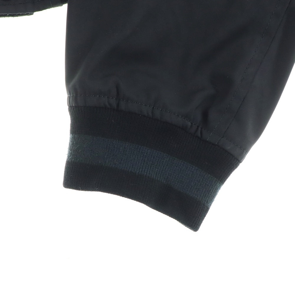 OFF-WHITE(オフホワイト) 24AW Golf Varsity Jacket ロゴワッペン ゴルフ バーシティジャケット スタジャン ブルゾン ブラック OMJA122T24FAB002
