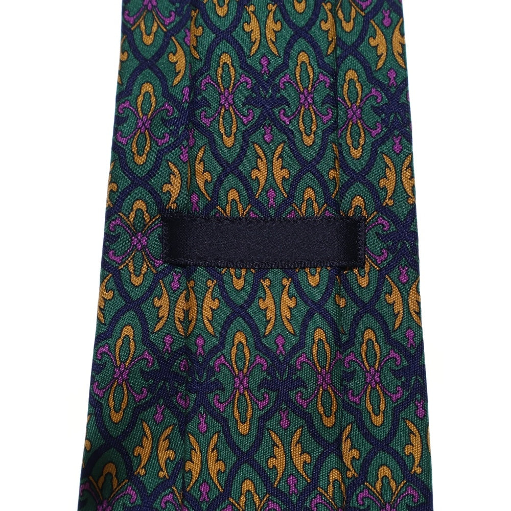 dunhill(ダンヒル) 総柄 シルク ネクタイ グリーン